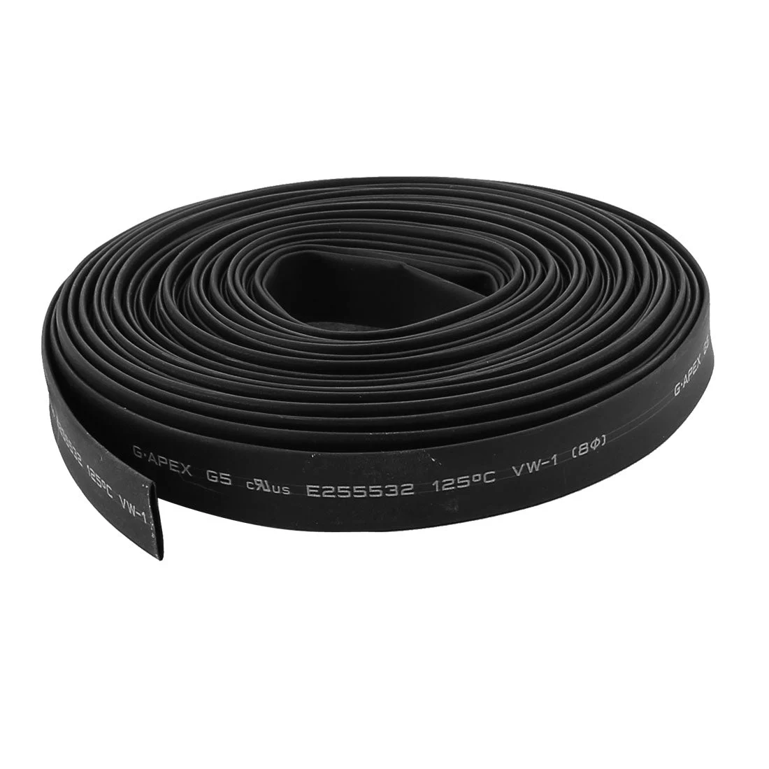 32.8ft x 8mm Diameter 2:1 Shrinkage Ratio PE Insulated Heat Shrink Tubing Black
