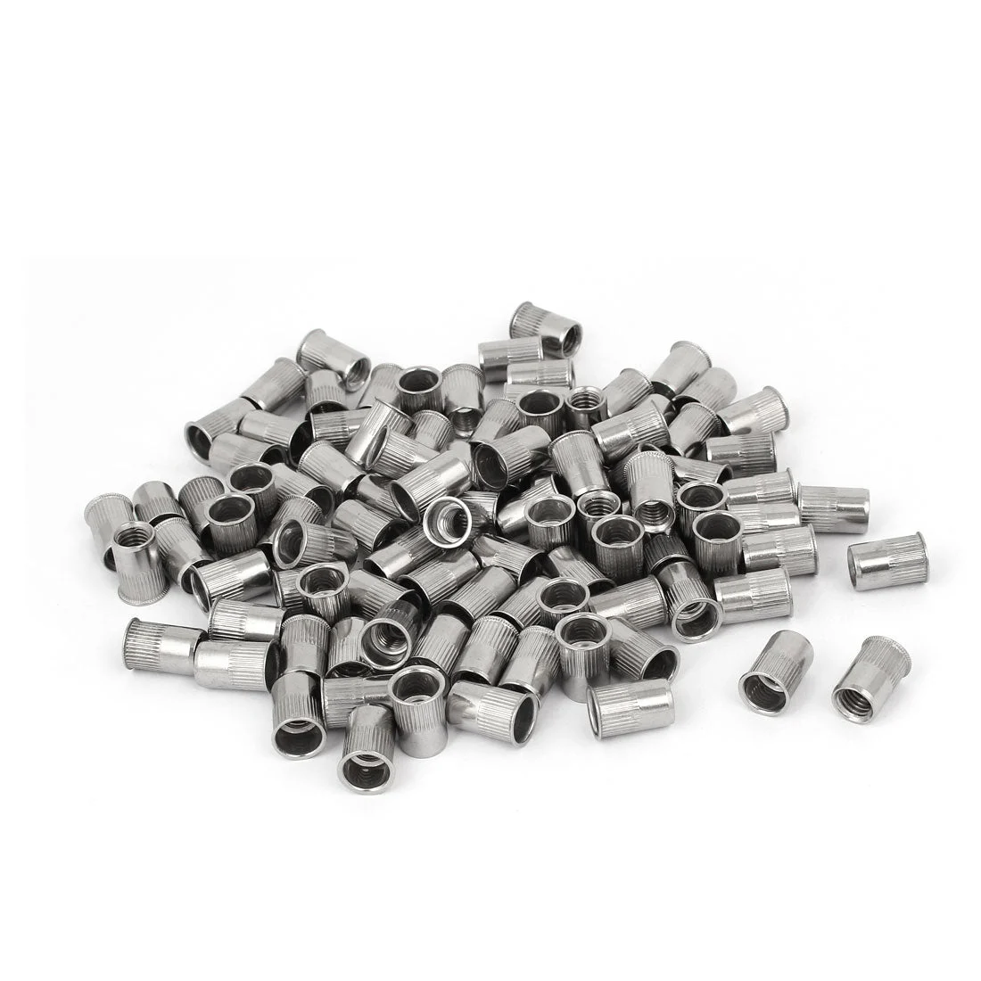 M8 x 17mm Stripe Countersunk Head Blind Rivet Nut Insert Nutsert 100PCS