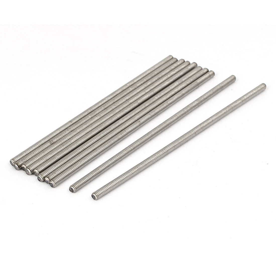 M4 x 120mm 304 Stainless Steel Fully Threaded Rod Bar Studs Hardware 10 Pcs