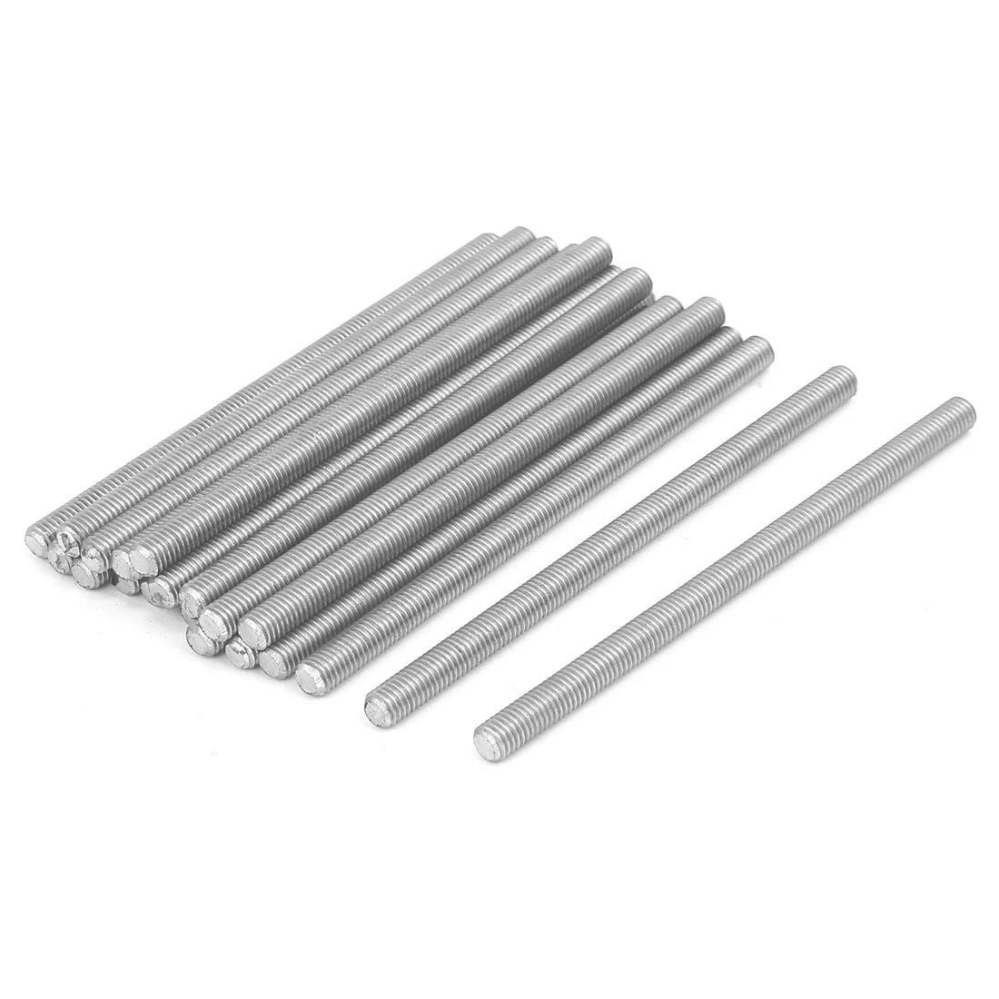 M5 x 90mm 304 Stainless Steel Fully Threaded Rod Bar Studs Fasteners 20 Pcs
