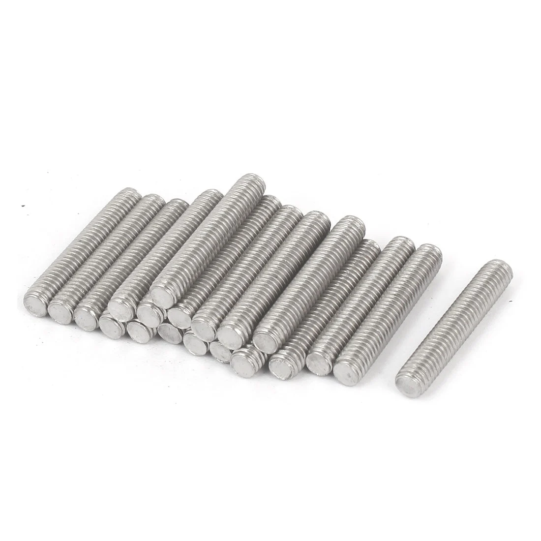 20pcs M6 x 35mm Male Threaded 304 Stainless Steel Rod Bar Studs Hardware