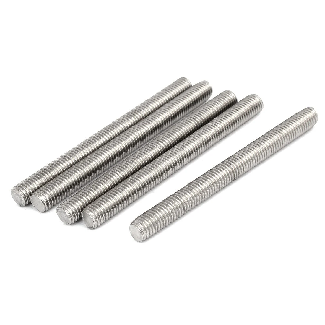 5pcs M10 x 110mm 1.5mm Pitch 304 Stainless Steel Fully Threaded Rods Bar Studs