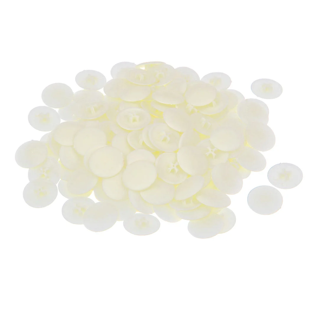 6mm Phillips 17mm Head Dia Screw Plastic Cap Cover grey white 100PCS
