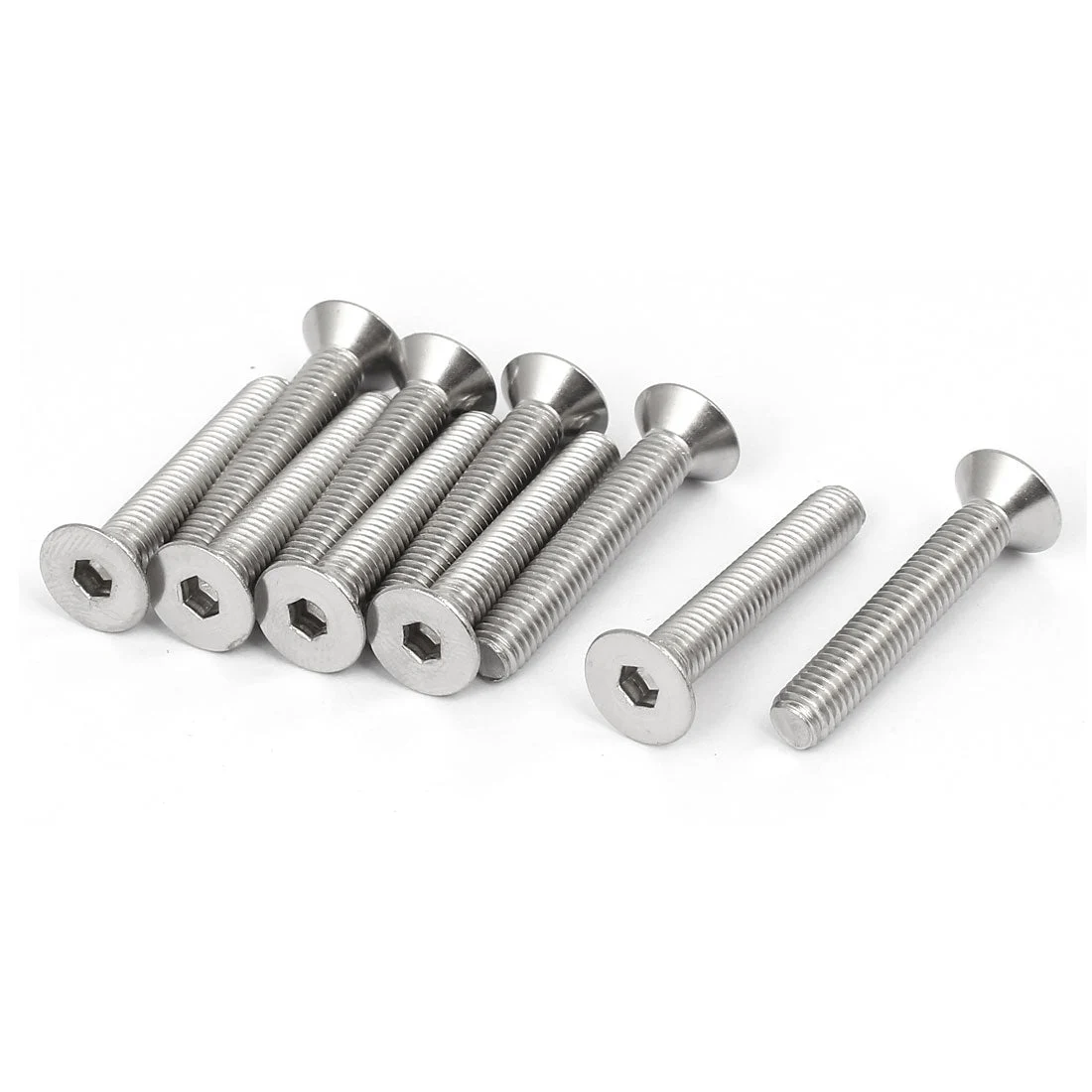 M5x30mm 316 Stainless Steel Countersunk Flat Head Hex Socket Cap Screw 10pc