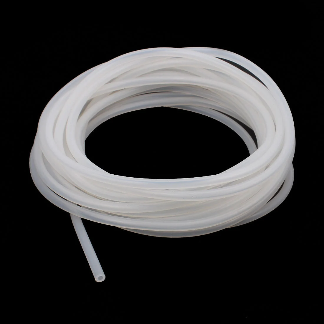2mm x 4mm Silicone Translucent Tube Water Air Pump Hose Pipe 5 Meter 16.4Ft Length