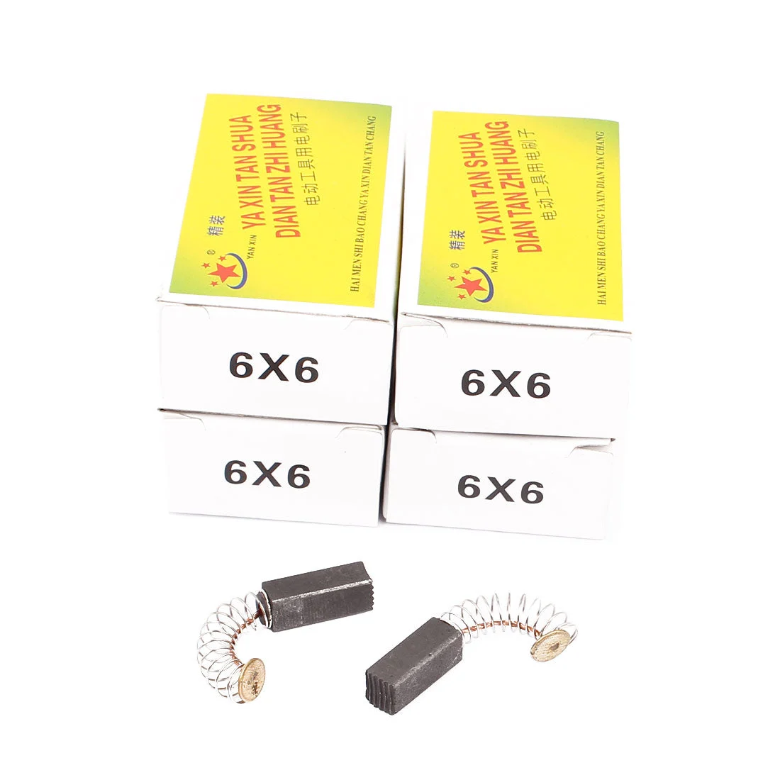 5 Pairs 17x6x6mm Carbon Brushes Power Tool for Electric Hammer Drill Motor