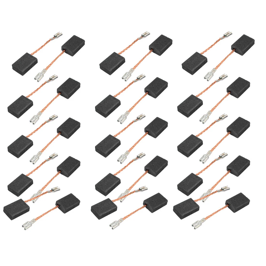 15 Pairs 43x15x10x5mm Carbon Brushes for Electric Hammer Drill Motor No Spring