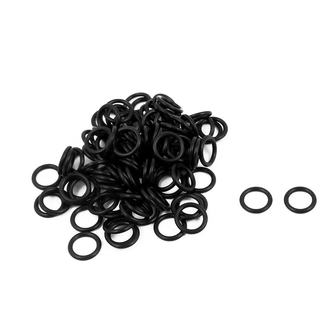 100Pcs Black 6mm x 1.2mm Nitrile Rubber O Ring Oil Sealing Grommets
