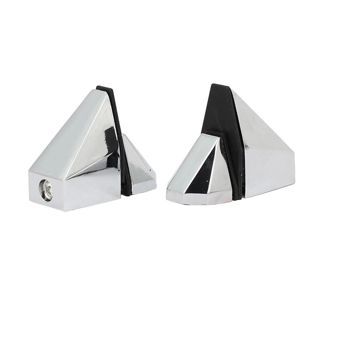 3mm-16mm Thickness Adjustable Glass Wood Shelf Clamps Clip Support 2pcs