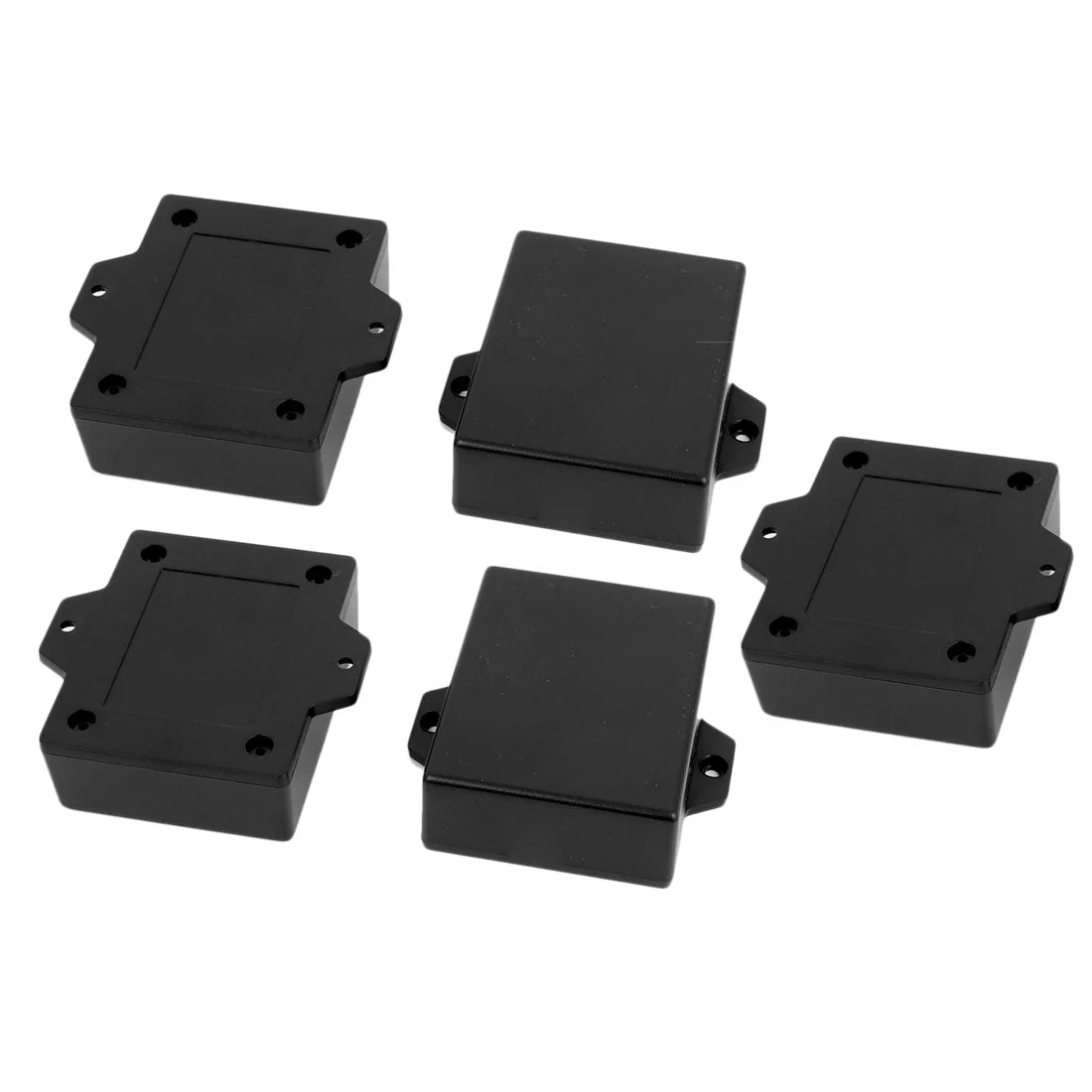 63mmx50mmx22mm Plastic Enclosure Electric Project Case Junction Box Black 5pcs