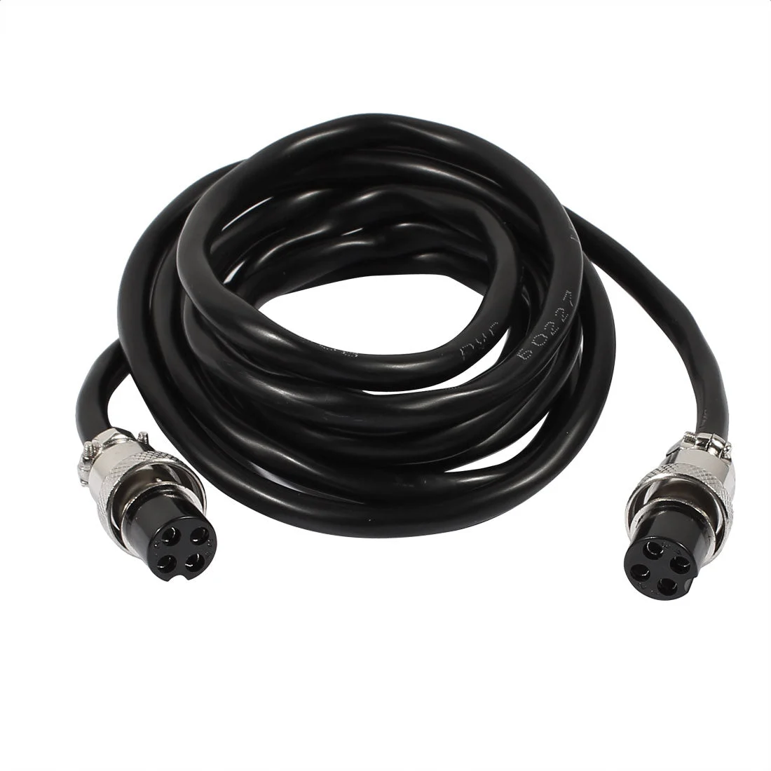 6.6ft GX16 4 Pins Double Female Head Aviation Socket Connector Electrical Cable