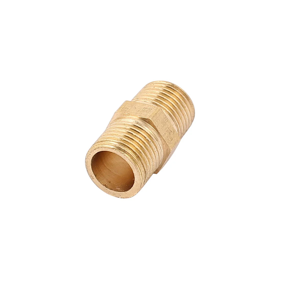 1/8 BSP to 1/8 BSP Male Thread Brass Pipe Hex Nipple Fitting Quick Adapter