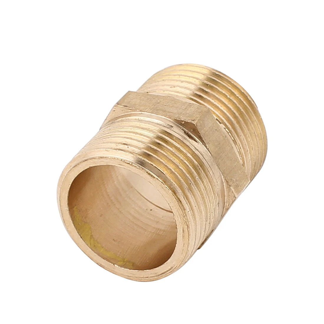 3/4BSP to 3/4BSP Male Thread Brass Pipe Hex Nipple Fitting Quick Adapter