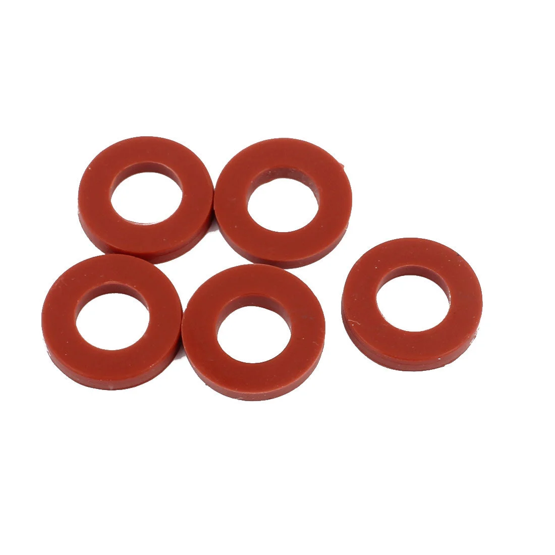 5pcs 19mm x 10mm x 3mm Silicone O Ring Seal Gaskets Red for Pipe Tube Hose