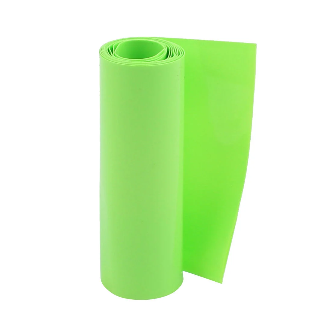 90mm Flat Width 2.5M Length PVC Heat Shrink Tube Green for 18650 Battery Pack