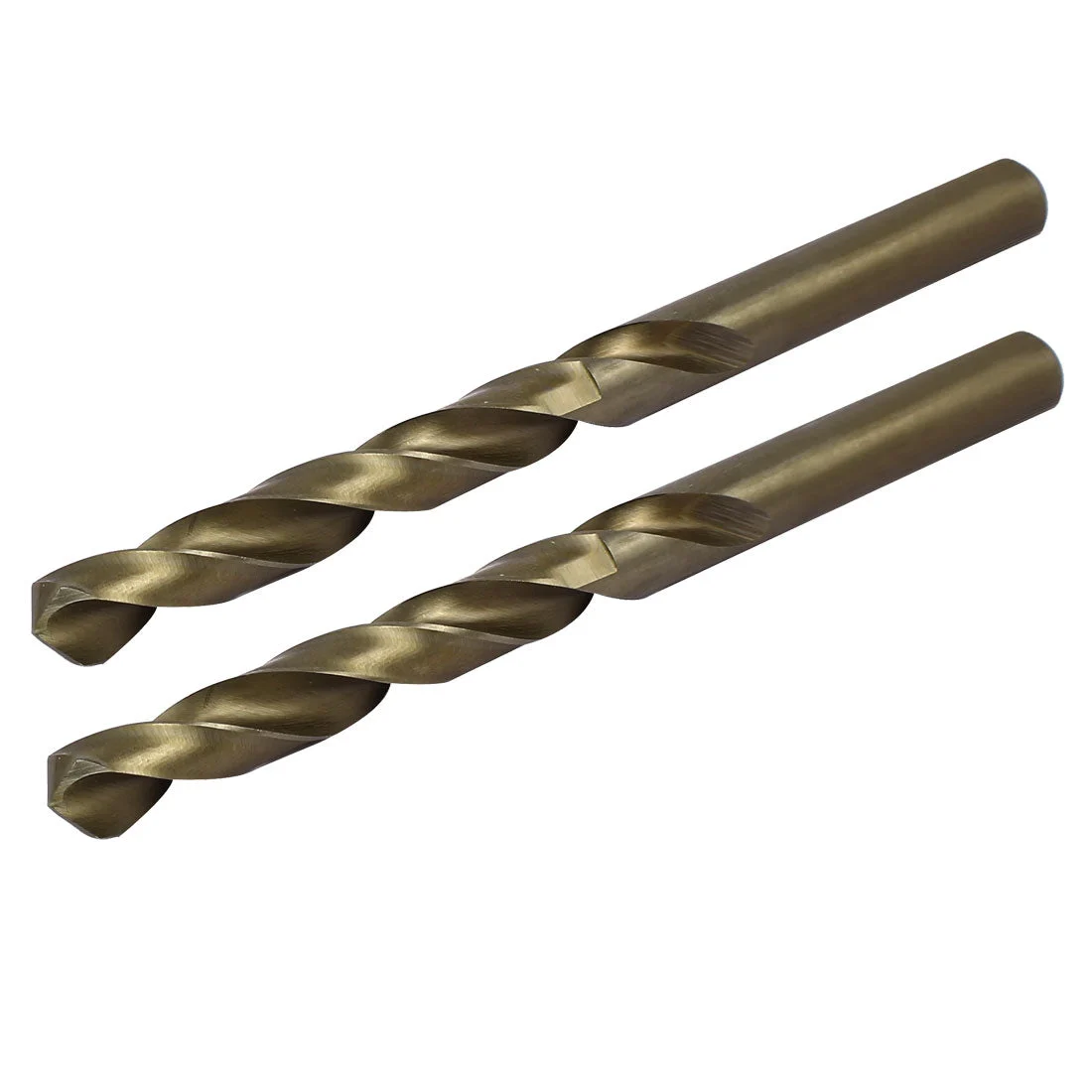 10.7mm Dia HSS Cobalt Straight Shank Metric Twist Drill Bit Drilling Tool 2pcs
