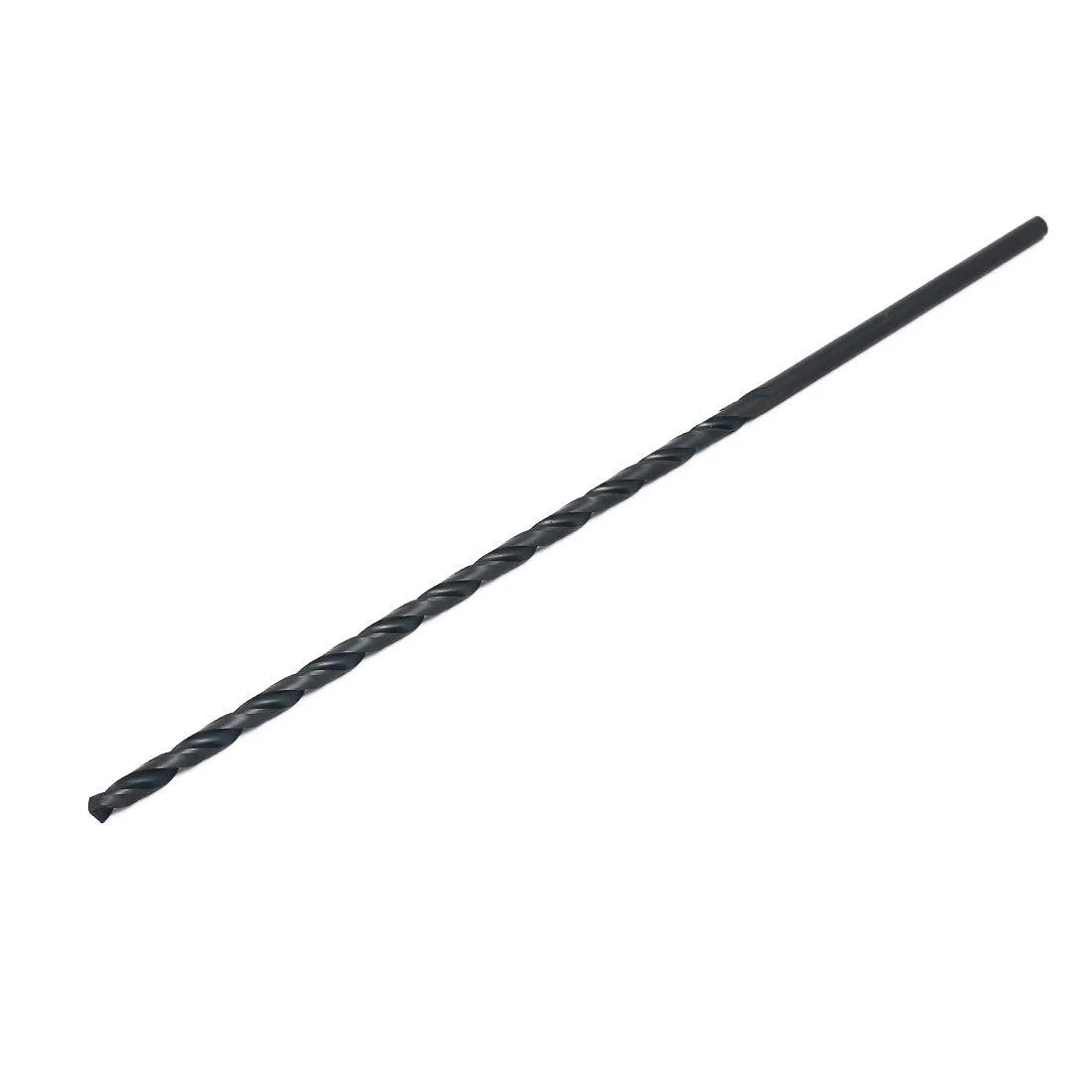 5mm Drilling Dia 250mm Length HSS Straight Round Shank Twist Drill Bit Black
