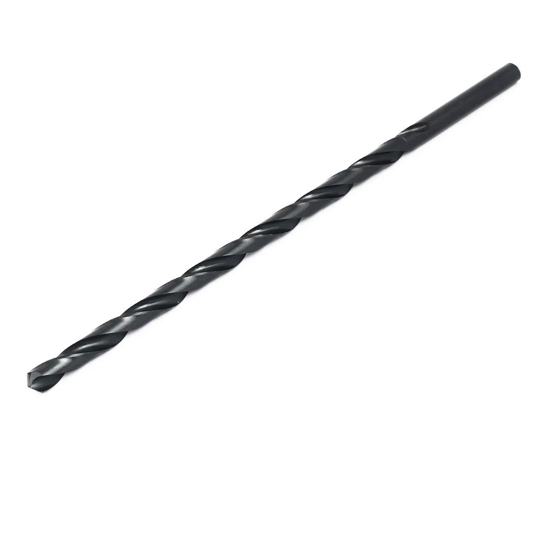 9mm Drilling Dia 250mm Length HSS Straight Round Shank Twist Drill Bit Black