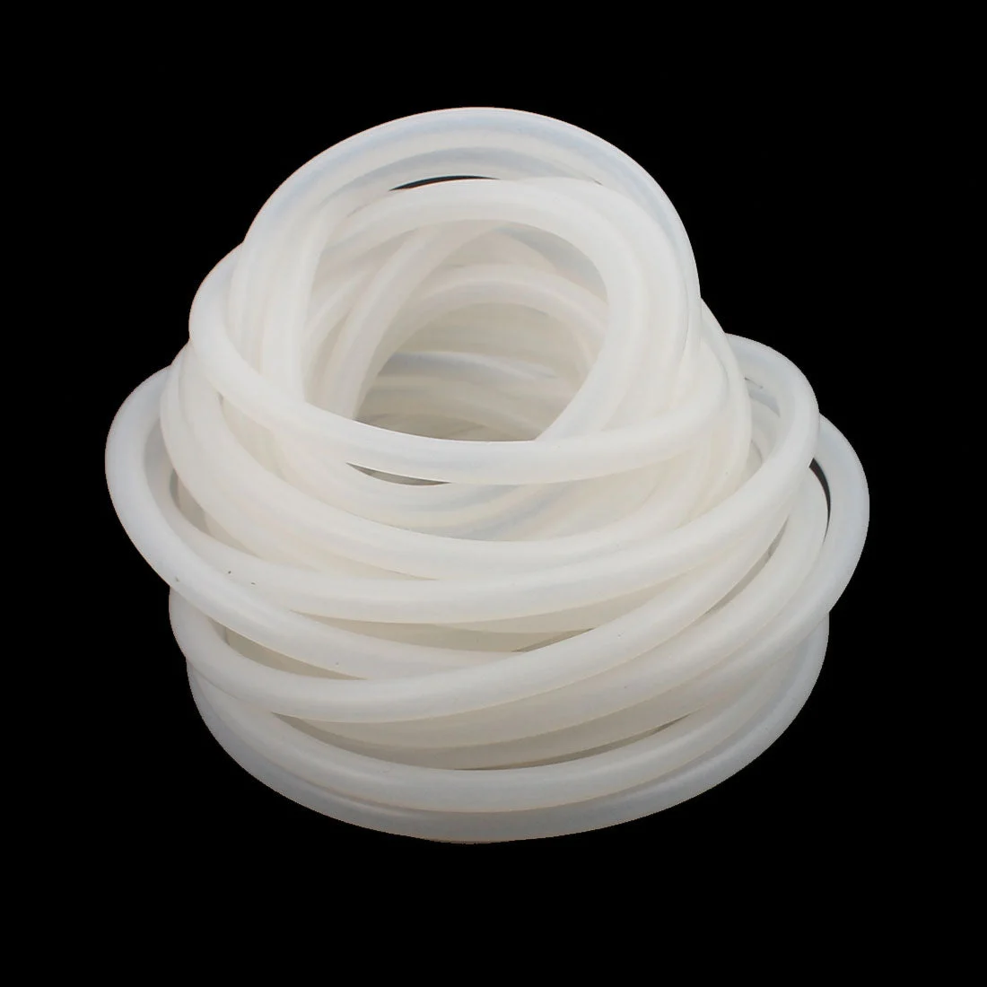 3mm x 5mm High Temperature Resistant Flexible Silicone Tube Hose Pipe 5M Length White