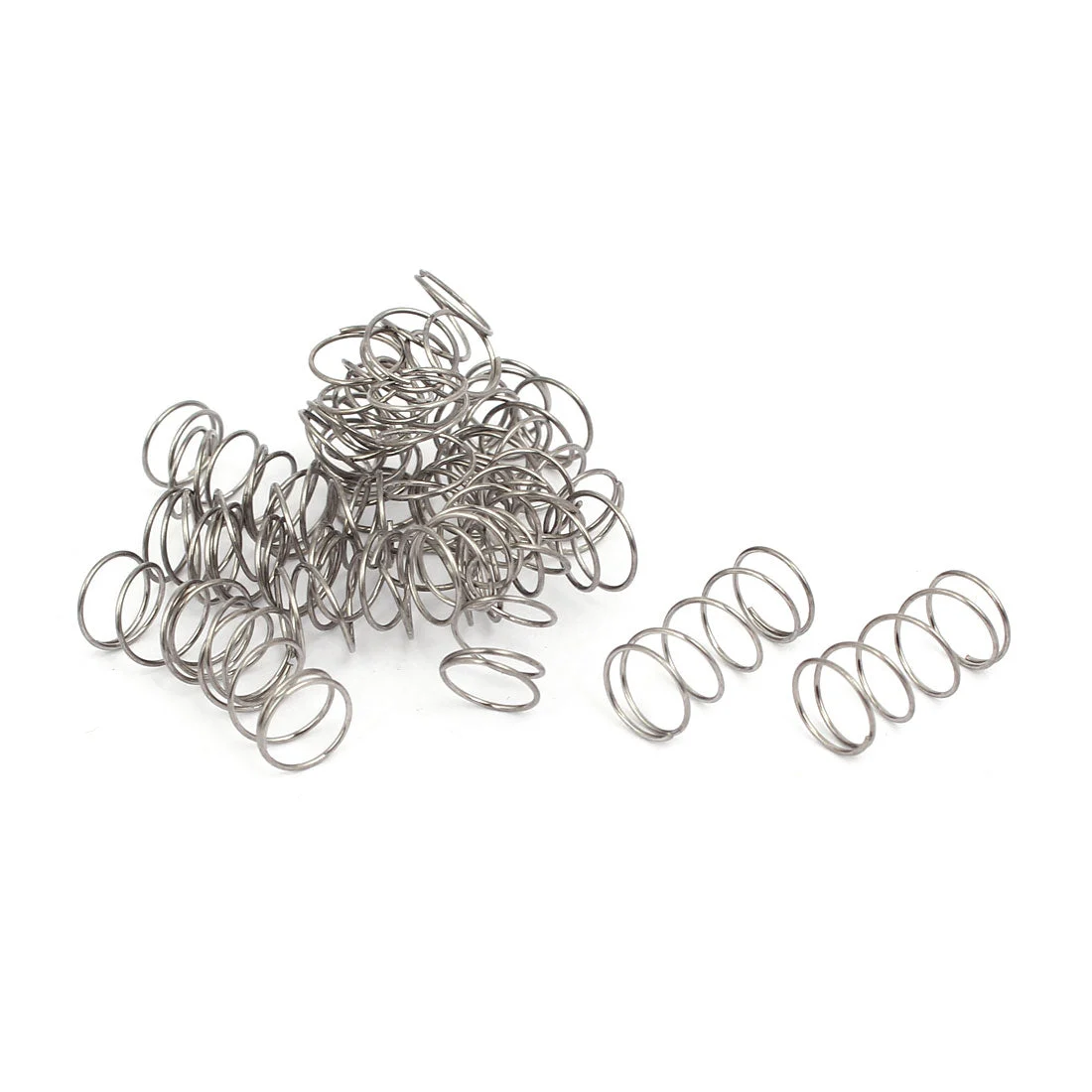 0.5mmx8mmx15mm 304 Stainless Steel Compression Springs Silver Tone 20pcs