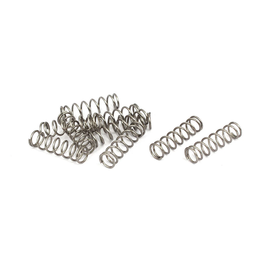0.8mm x 7mm x 25mm 304 Stainless Steel Compression Springs 10pcs