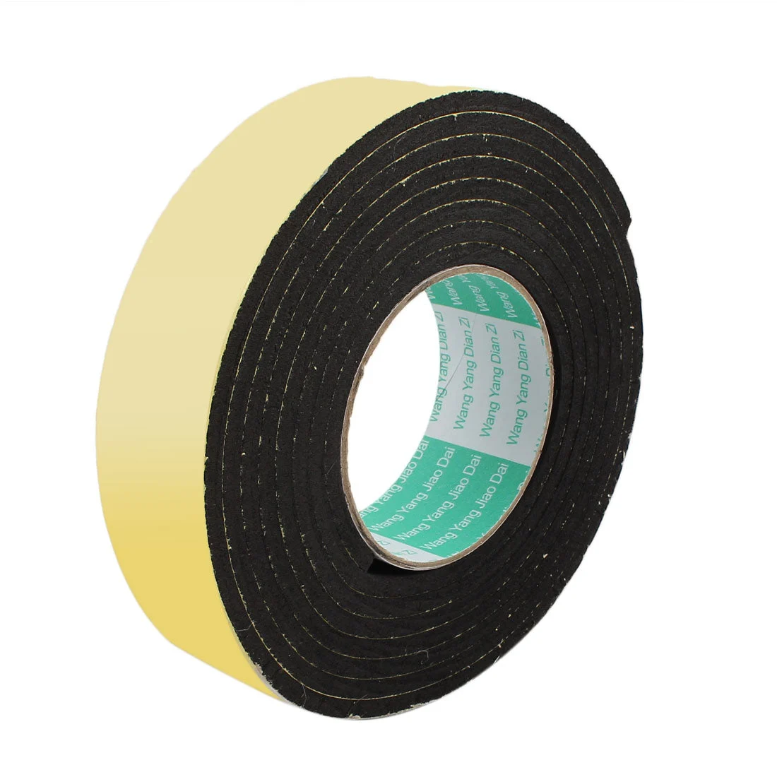 3Meter 40mm x 5mm Single-side Adhesive Shockproof Sponge Foam Tape Yellow Black