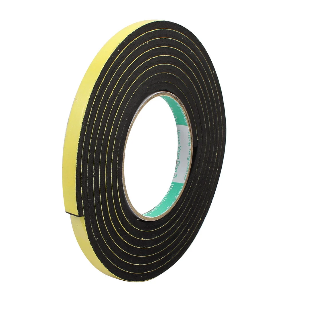 3Meter 10mm x 5mm Single-side Adhesive Shockproof Sponge Foam Tape Yellow Black