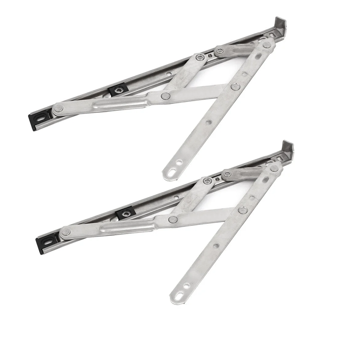 Uxcell 12-inch Length 201 Stainless Steel Foldable Casement Window Friction Hinge Stay 2pcs