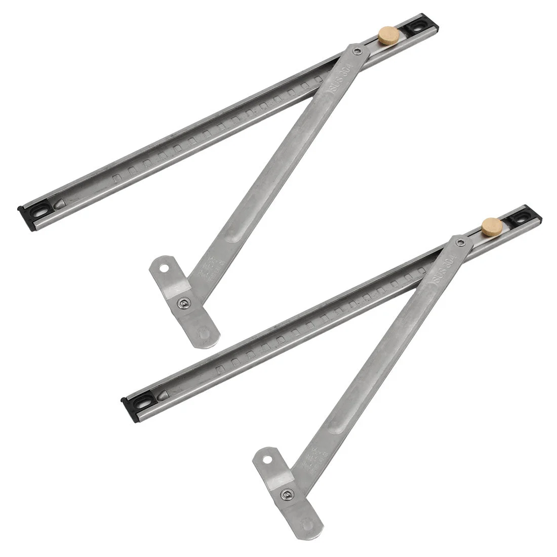 300mm 12" Length 304 Stainless Steel Casement Window Friction Hinge 2 Bar 2pcs