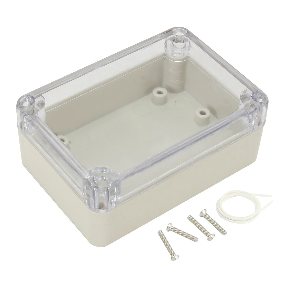 3.27"x2.28"x1.3" ABS Junction Box Electric Project Enclosure Clear