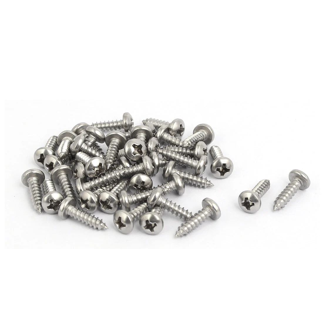 M3.5x13mm 316 Stainless Steel Phillips Pan Head Self Tapping Screws 40pcs