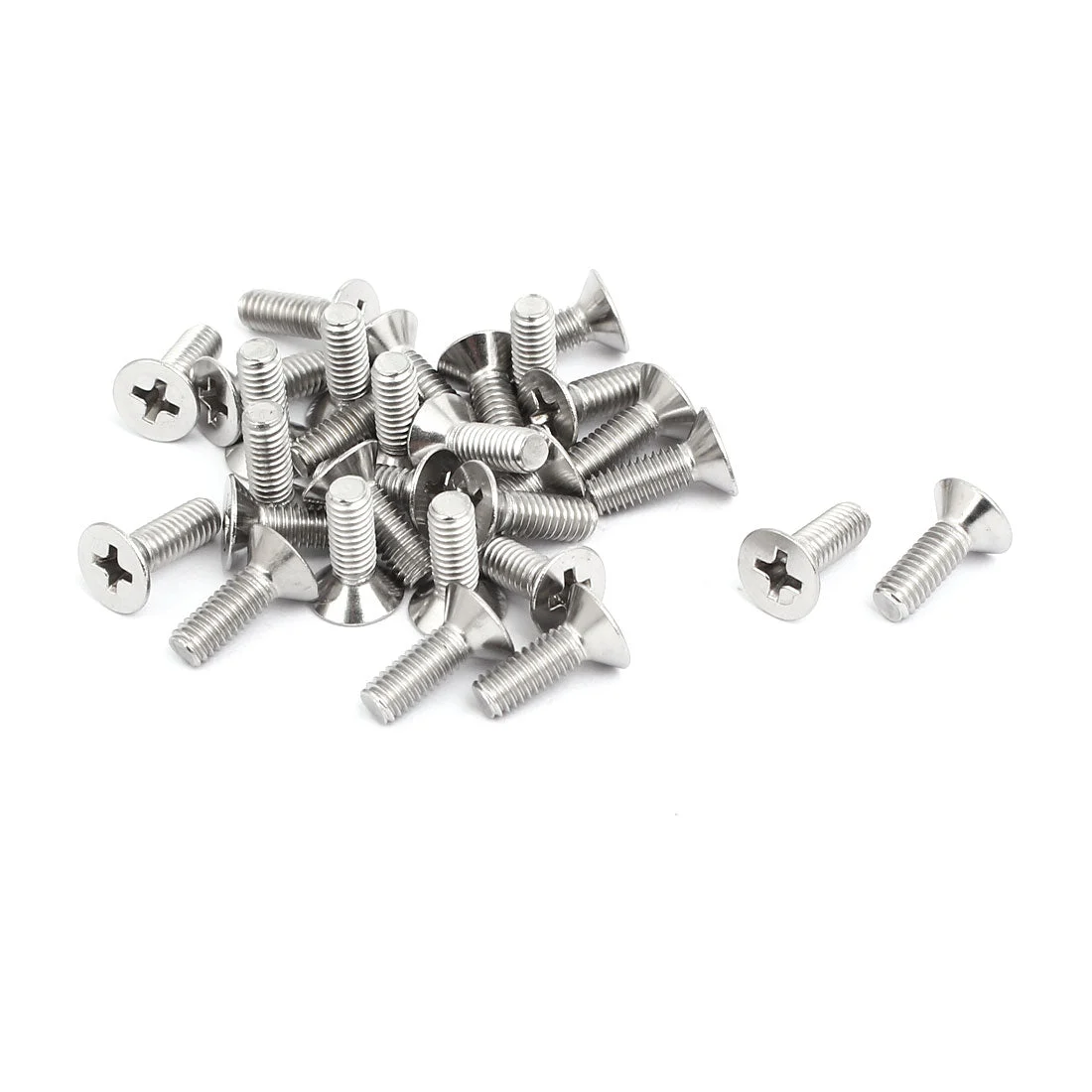 M4x12mm 316 Stainless Steel Phillips Countersunk Bolt Machine Screw 30pcs