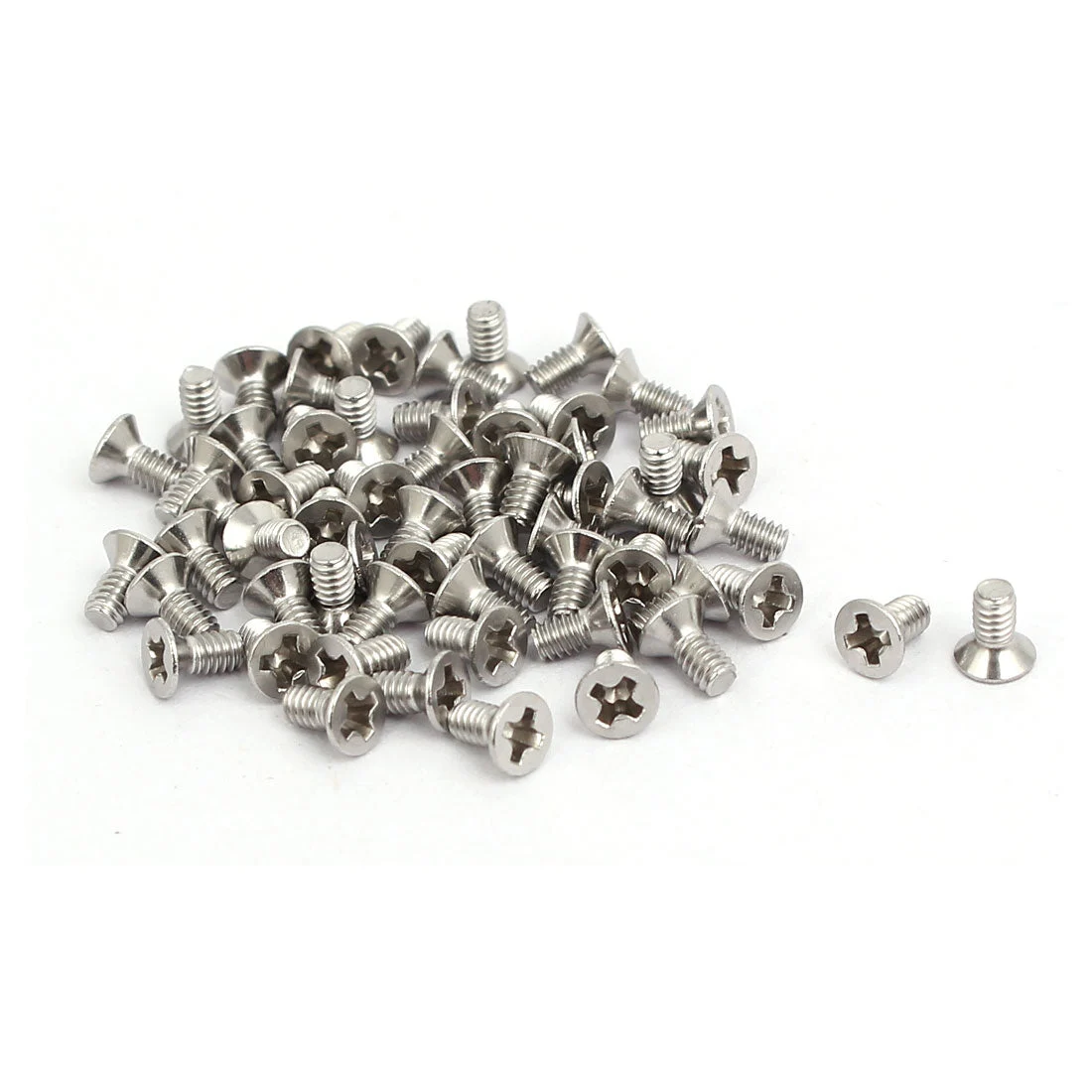 M2x4mm 316 Stainless Steel Phillips Countersunk Bolt Machine Screw 60pcs