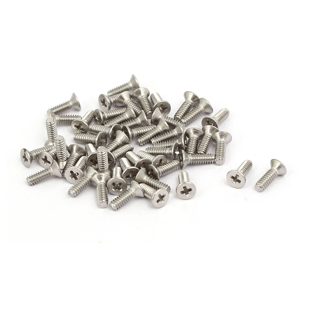 M1.6x5mm 316 Stainless Steel Phillips Socket Flat Head Machine Screws 40pcs