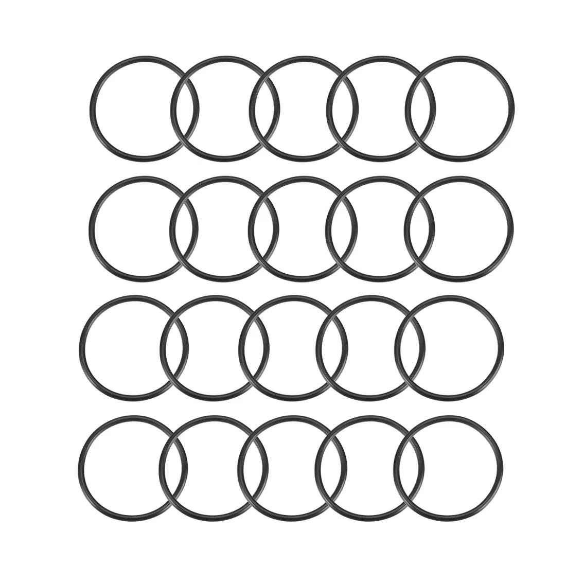 Nitrile Rubber O-Rings 34mm OD 30mm ID 2mm Width, Metric Nitrile Rubber Sealing Gasket, Pack of 10