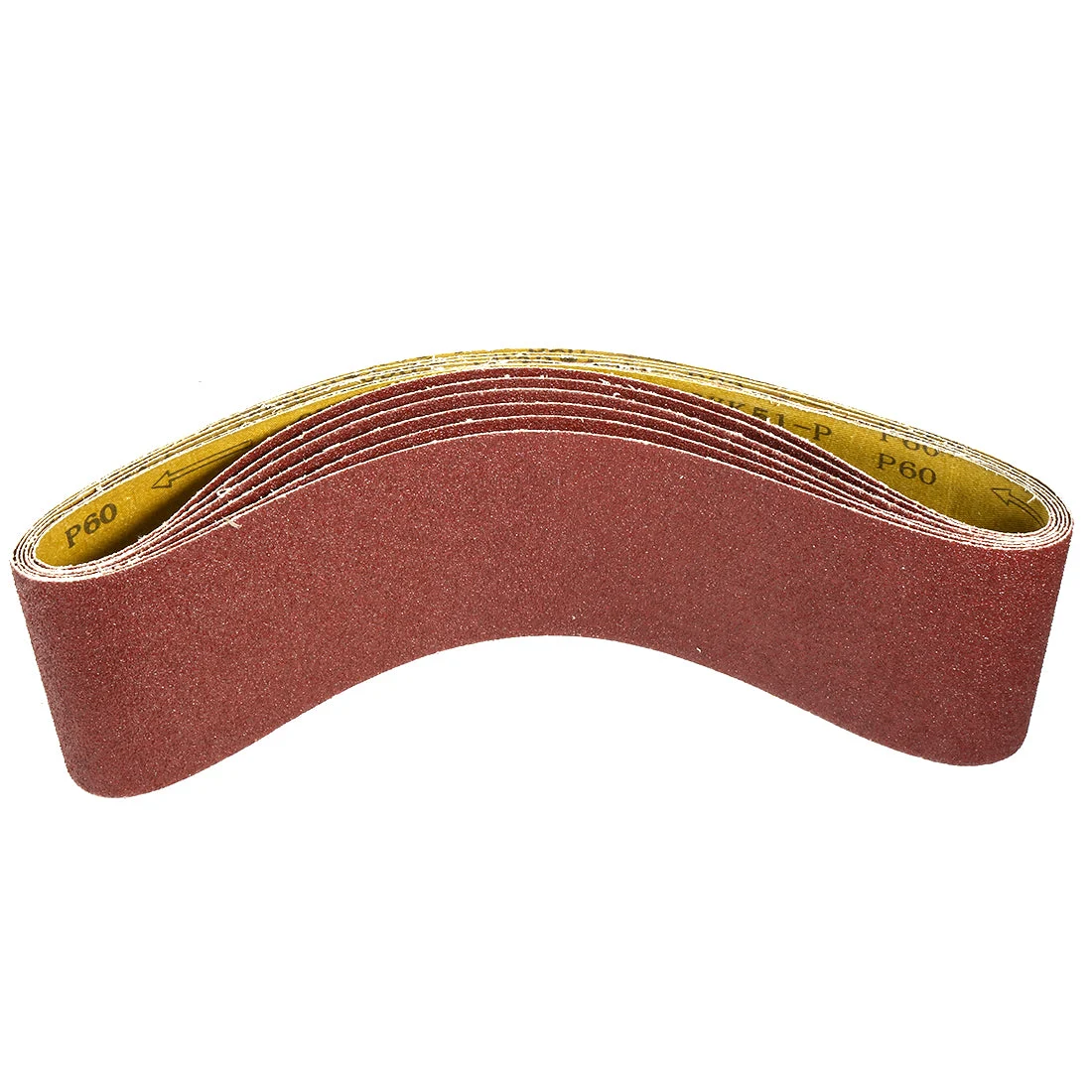 Uxcell 4-Inch x 36-Inch Aluminum Oxide Sanding Belt 60 Grits Lapped Joint 6pcs