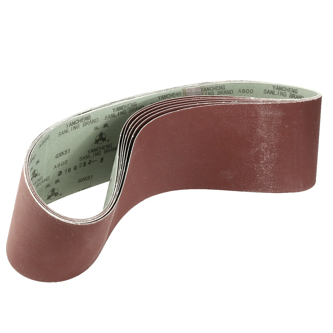 4-Inch x 36-Inch Aluminum Oxide Sanding Belt 600 Grits Flush Joint 6pcs