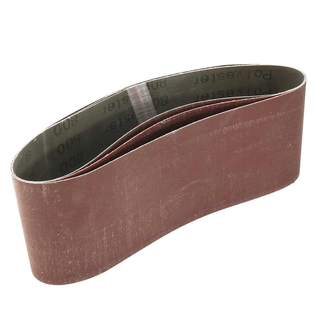 4-Inch x 24-Inch Aluminum Oxide Sanding Belt 800 Grits Flush Joint 3pcs