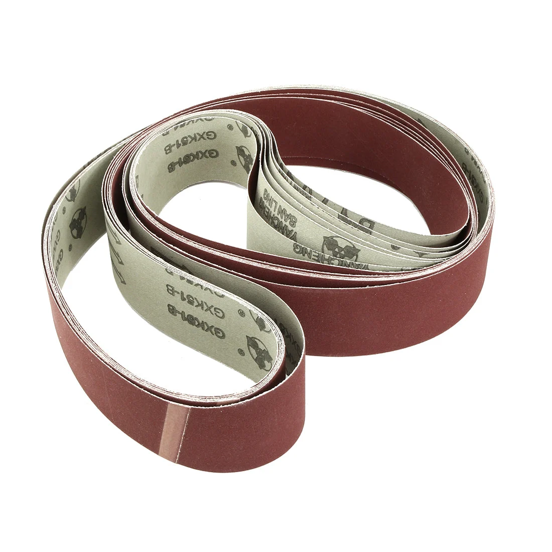 2-Inch x 72-Inch Aluminum Oxide Sanding Belt 320 Grits Lapped Joint 6pcs