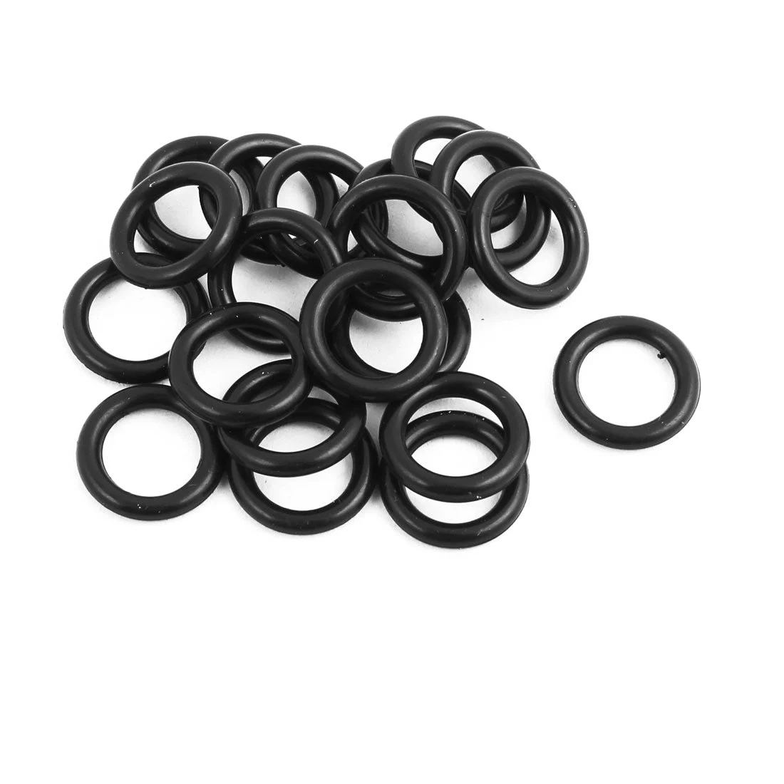 20Pcs Black Round Nitrile Butadiene Rubber O-Ring 16mm x 12mm x 2mm