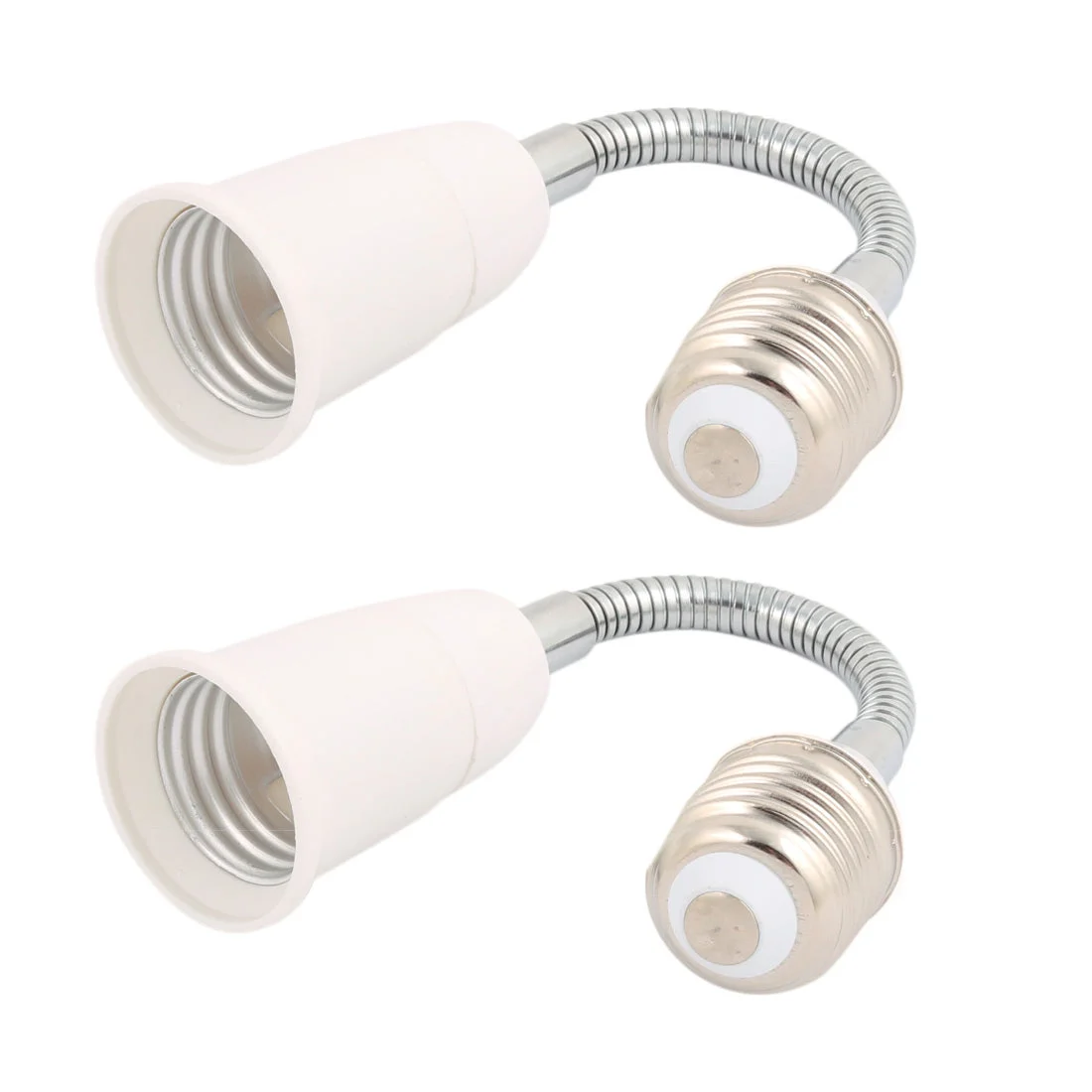 2Pcs E27 to E27 Light Lamp Bulb All Direction Extension Adapter Extenders 18cm Length