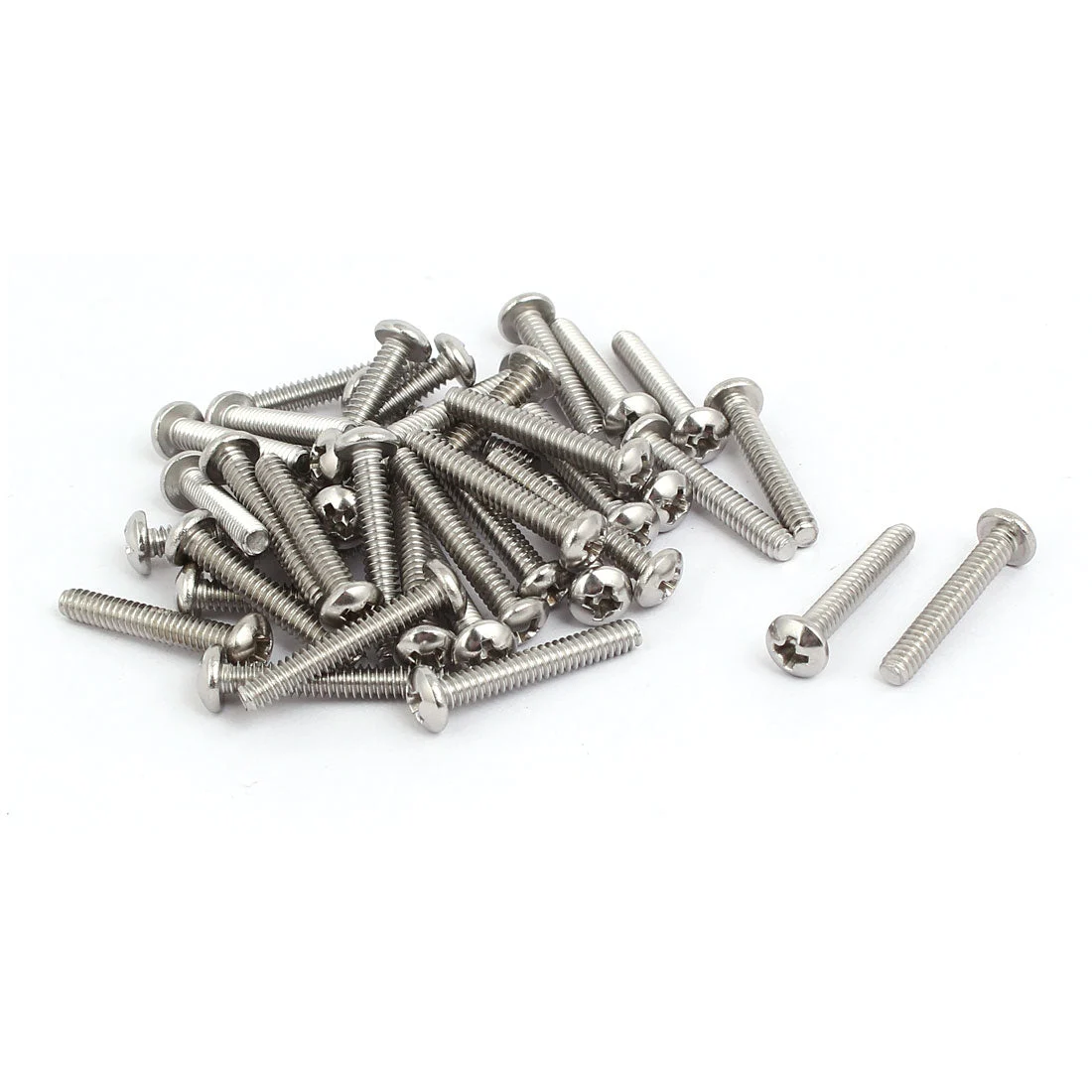 6#-32x7/8-inch 304 Stainless Steel Phillips Pan Head Bolts Machine Screws 40PCS