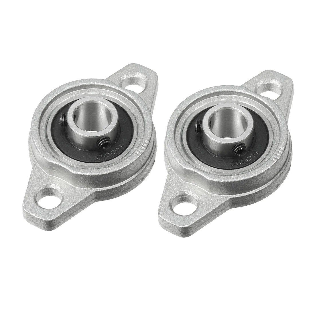 2pcs KFL000 10mm Bore, Zinc Alloy Pillow Block Flange Bearing