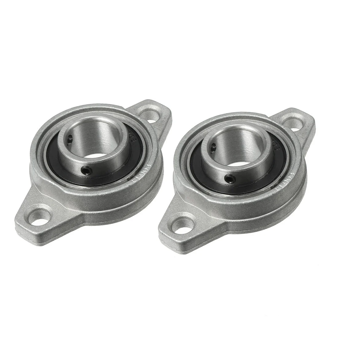 2pcs KFL003 17mm Bore, Zinc Alloy Pillow Block Flange Bearing, Self-Alignment