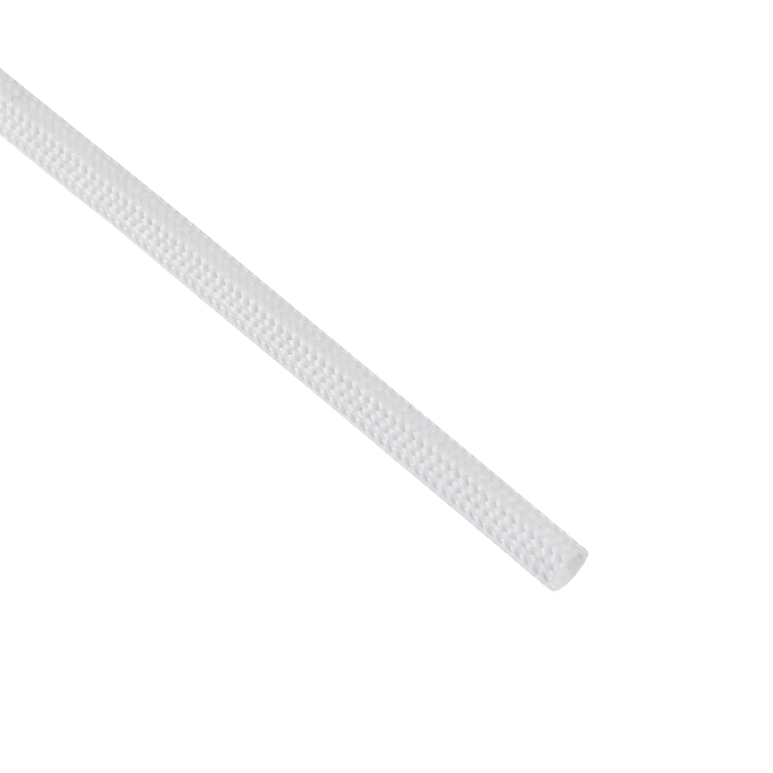 Fiberglass Rubber Silicone Insulation Retardant Sleeving 3mmx5M RoHS White