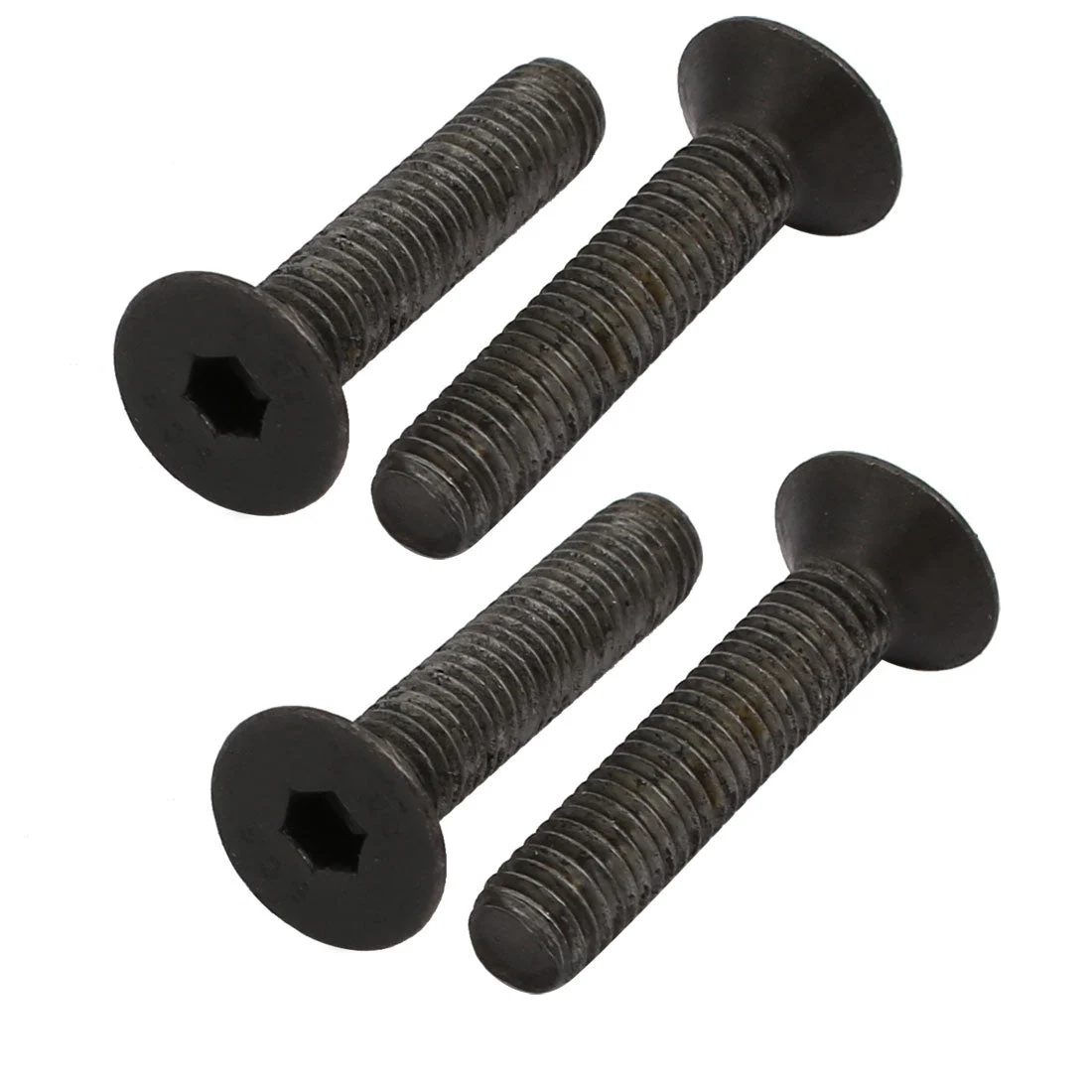 4pcs M5x25mm Flat Countersunk Head Hex Socket Left Hand Thread Bolt DIN7991