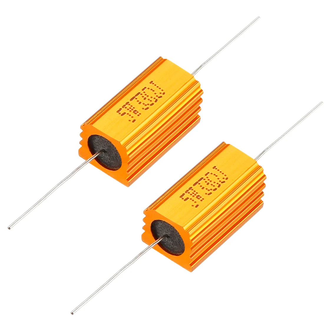 2 Pcs Aluminum Case Resistor 5W 33 Ohm Wirewound for LED Replacement Converter 5W33RJ