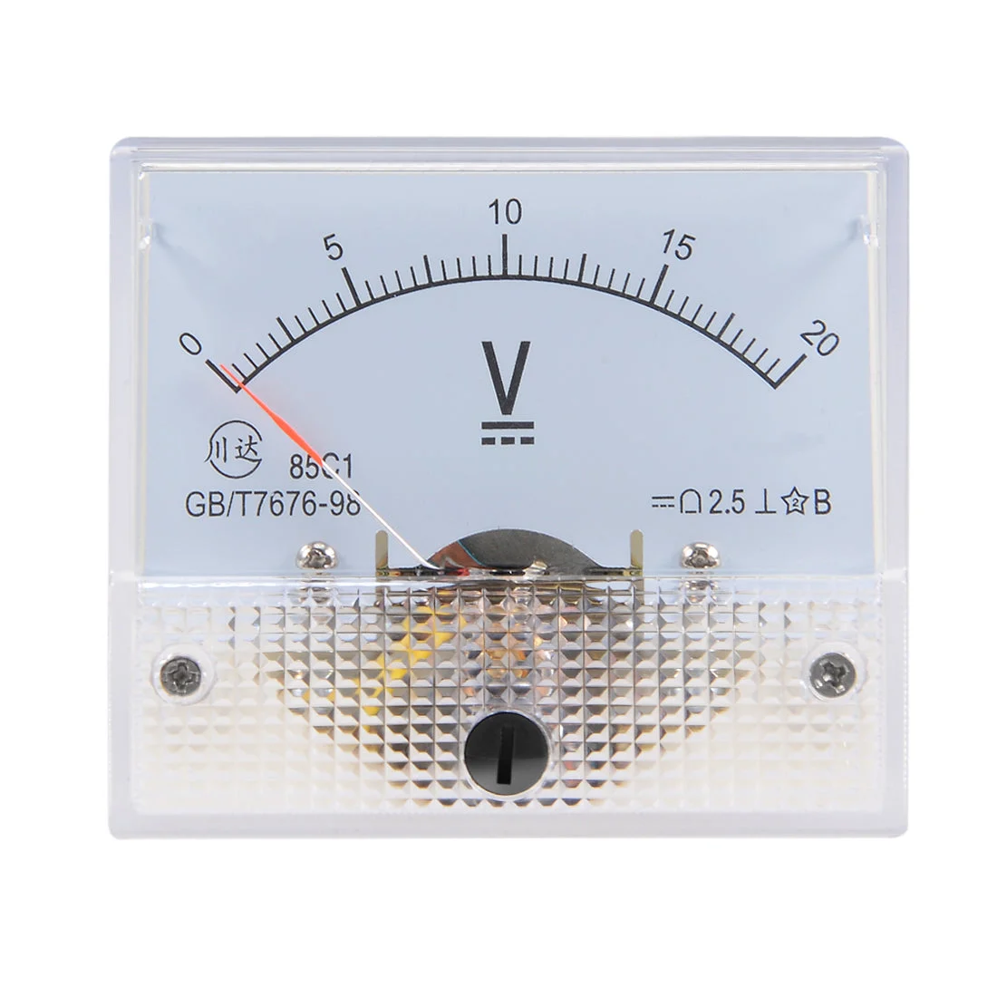 DC 0-20V Analog Panel Voltage Gauge Volt Meter 85C1 2.5% Error Margin