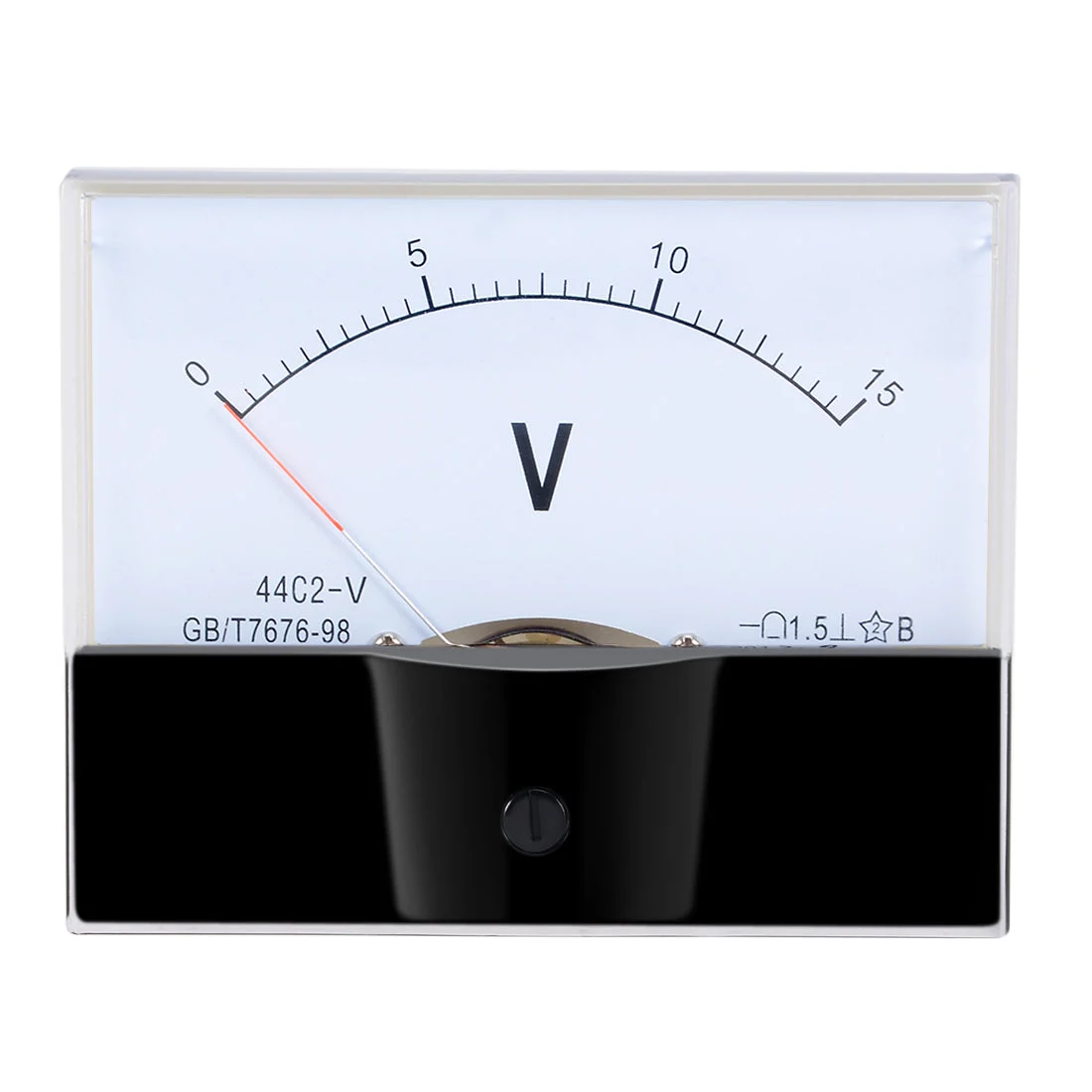 DC 0-15V Analog Panel Voltage Gauge Volt Meter 44C2 1.5% Error