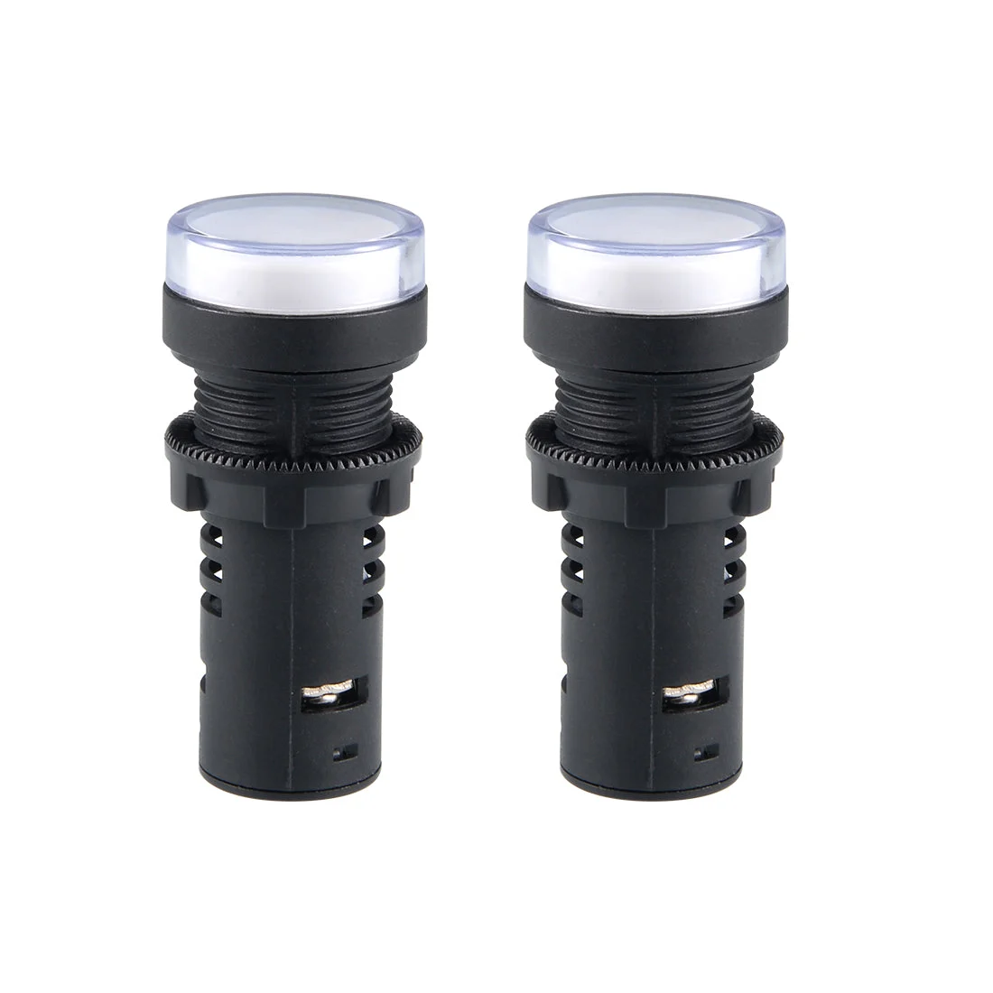 Indicator Lights AC/DC 24V, Dual-Color LED Lamp Red/Green, Flush Panel Mount 7/8" 22mm 2Pcs